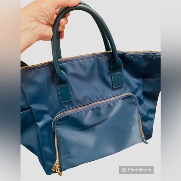 Urban Expressions NWOT Weekender Gym/Overnight Teal Blue Tote Bag - Picture 2 of 14